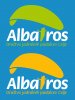 ALBATROS LOGO NA MODRI PODLAGI